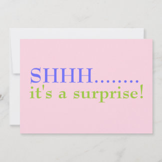 Pink Surprise 50th Birthday Invitation