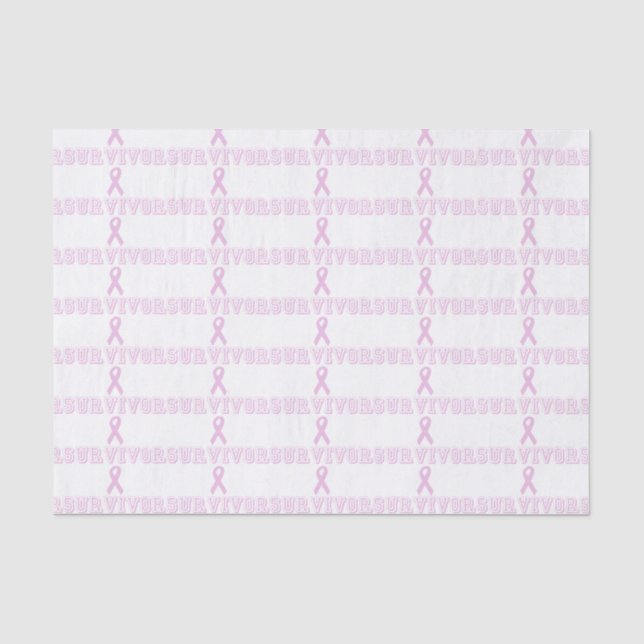 Pink Survivor Tissue Paper (Front)