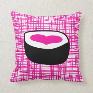 Pink Sushi Pop Pillow