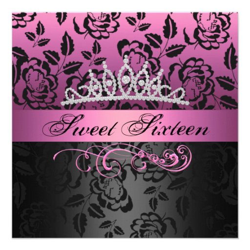 Sweet 16 Princess Invitations 10