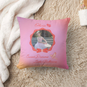 Pink "Sweet Dreams Little Ballerina" Custom Cushion