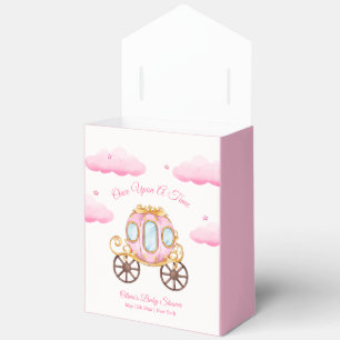 Pink Sweet Girly Princess Carriage Baby Shower  Favour Box