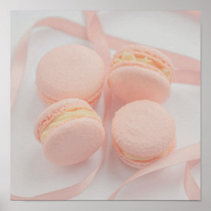 Pink Sweet Macarons kitchen poster   Macarons