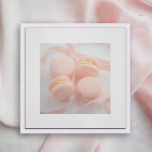 Pink Sweet Macarons kitchen poster   Macarons