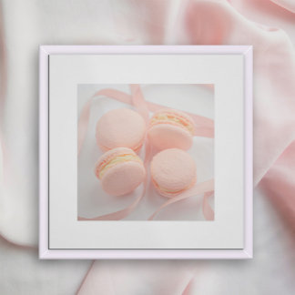 Pink Sweet Macarons kitchen poster | Macarons