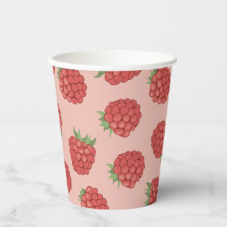 pink sweet raspberry paper cups