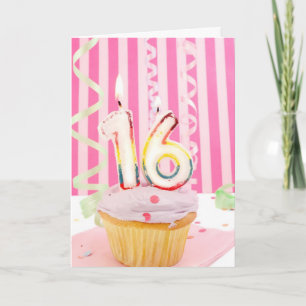 Pink sweet sixteen card