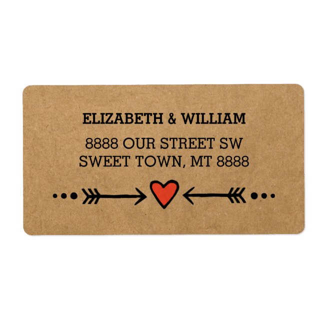 Pink Sweethearts & Arrows Rustic Country Style (Front)