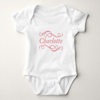 Pink Swirl Charlotte Baby Bodysuit