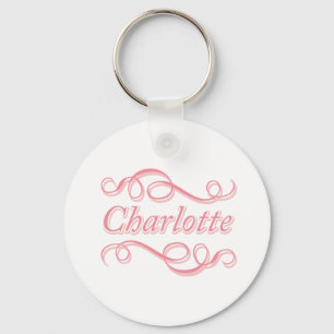 Pink Swirl Charlotte Key Ring
