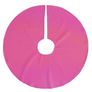 Pink Swirl Digital Print Brushed Polyester Tree Skirt