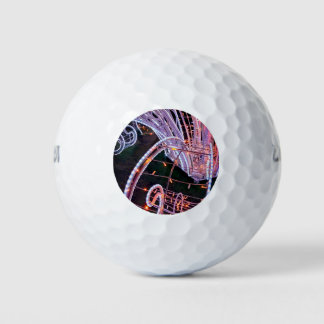 Pink swirl golf balls