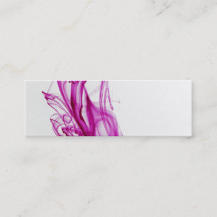 Pink Swirl Ink Drop Photography Mini Business Card