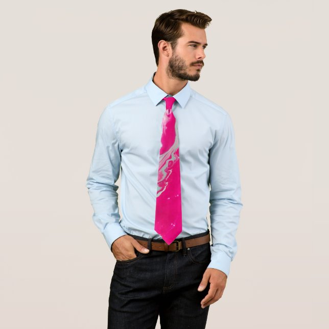 Pink Swirl Tie (In Situ)