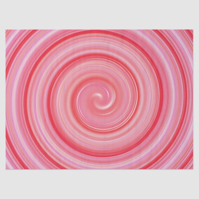 pink swirl tissue paper (Front)