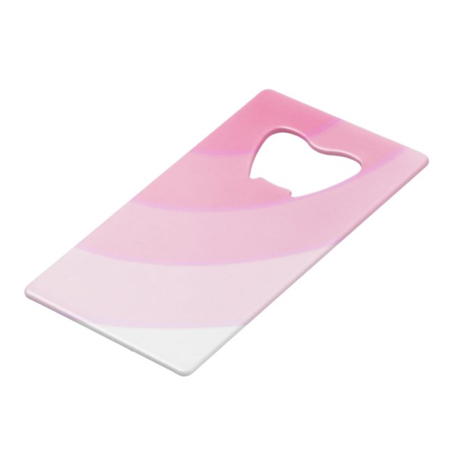 Pink Swirls Bottle Opener  (Front Angled)
