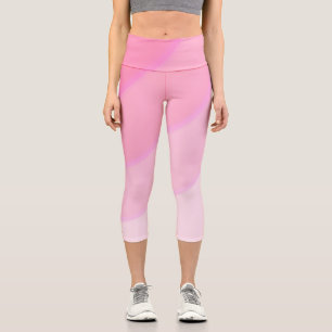 Pink Swirls Capri Leggings