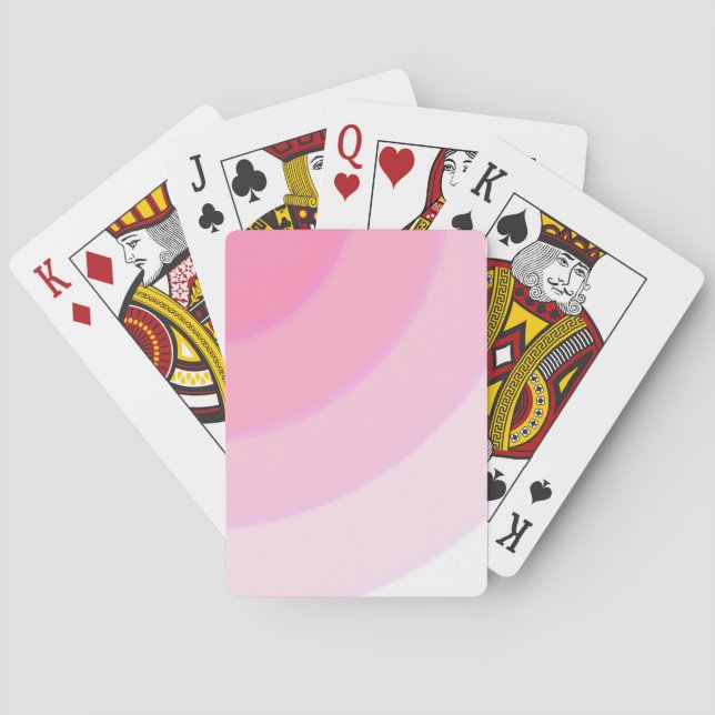 Pink Swirls Playing Cards  (Back)