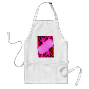 Pink swirls standard apron