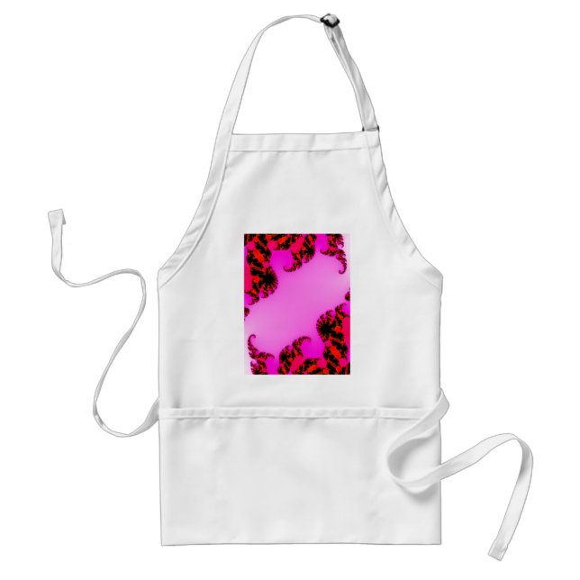 Pink swirls standard apron (Front)