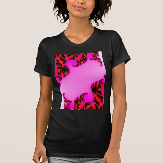 Pink swirls T-Shirt (Front)