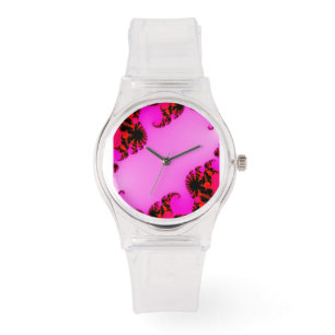 Pink swirls watch