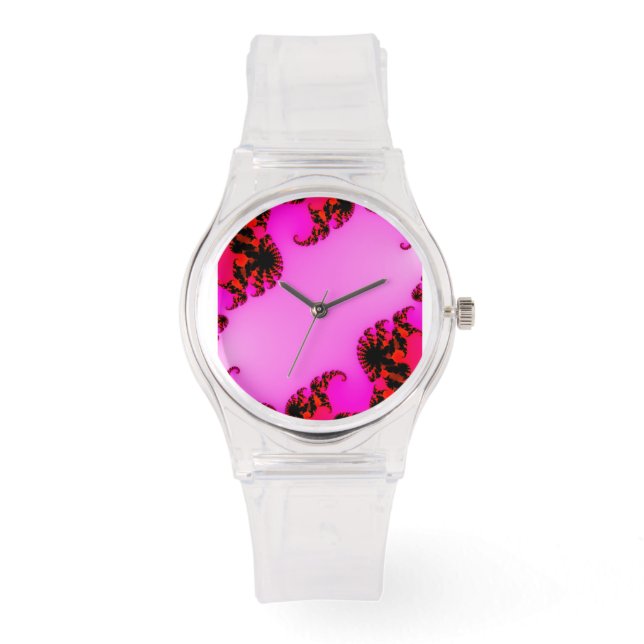 Pink swirls watch (Front)