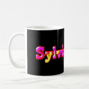 Pink Sylvia Name Coffee Mug