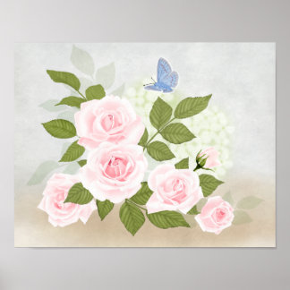 Pink Symphony-Roses Poster