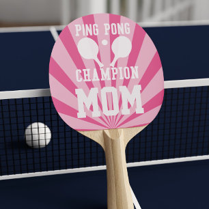 Pink Table Tennis Champion Mum Ping Pong Paddle