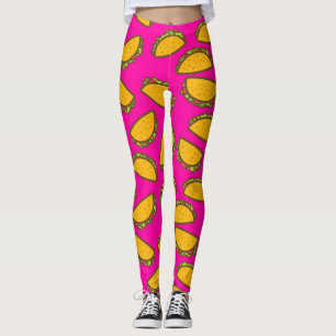 pink tacos leggings