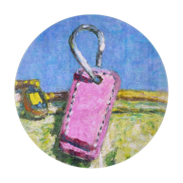 Pink Tag Cutting Board (Front)