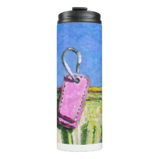 Pink Tag Thermal Tumbler