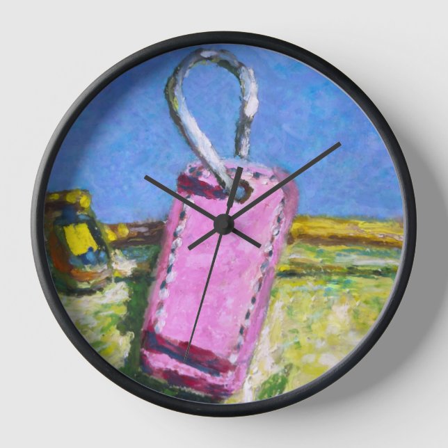 Pink Tag Watch Clock (Front)