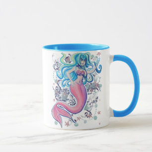 Pink Tailfin Mermaid Mug