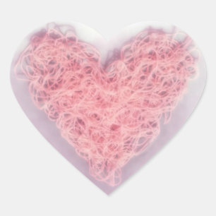Pink Tangled Heart Sticker