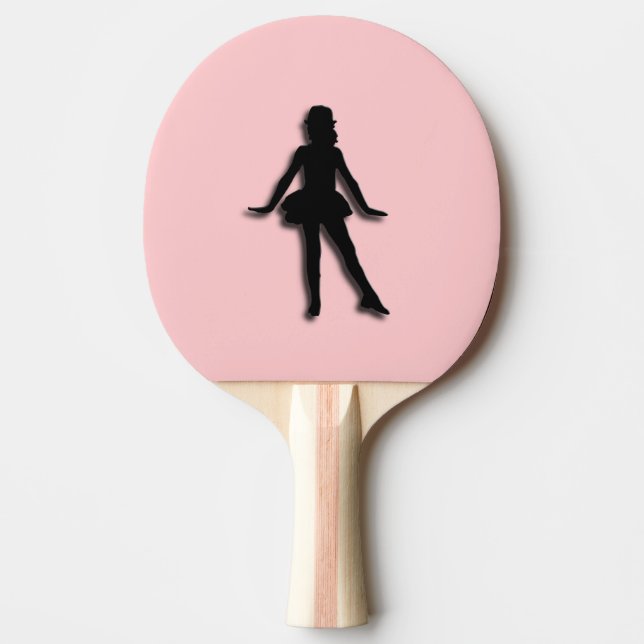 Pink Tap Dancer Ping Pong Paddle (Front)