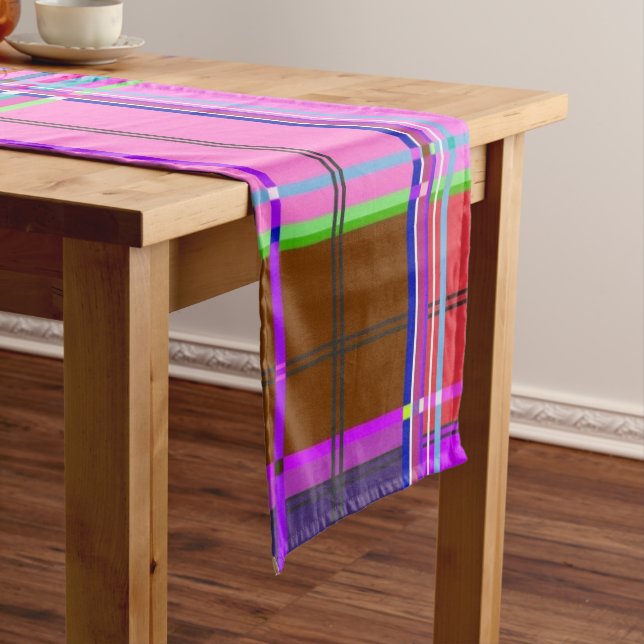 Pink tartan Fabric Pattern Cloth Madras (In Situ)