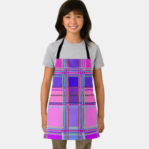 Pink tartan Fabric Pattern Cloth Madras Apron