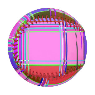 Pink tartan Fabric Pattern Cloth Madras Baseball