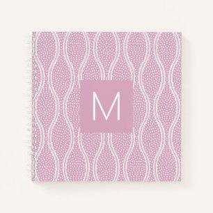 Pink Tatewaku Monogrammed Notebook