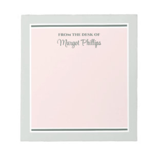 Pink & Taupe Graphics Notepad Template