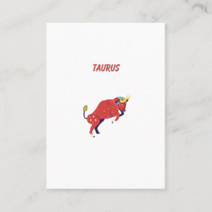 Pink Taurus, zodiac, star sign print Place Card
