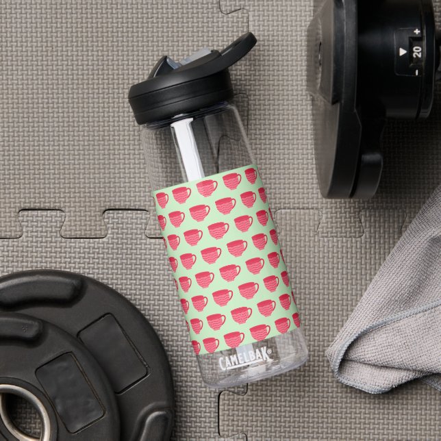 Pink Teacups Water Bottle (Gym)