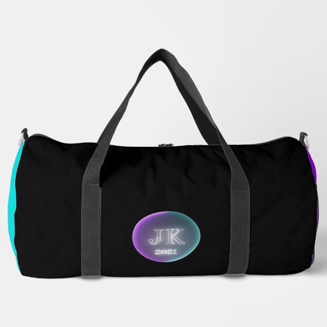 Pink Teal Gym Bag JK 2021 (Front)