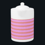 Pink Teapot<br><div class="desc">Modern, chic and sophisticated design popcorn anime style! Popcorn Anime - designs for smiles and laughter. For more fun, visit: www.popcornanime.com</div>