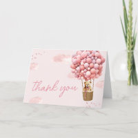 Pink Teddy Bear Balloon Baby Shower