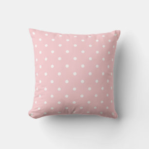 Pink Template White Polka Dot Trend Elegant Pastel Cushion