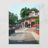 Pink Temple Gate of Quan Cong, Hoi An, Vietnam