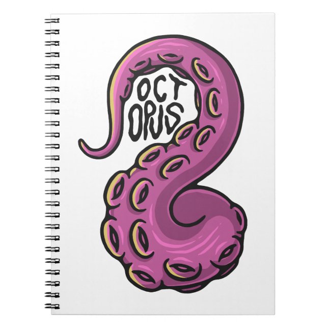 Pink Tentacle Notebook (Front)
